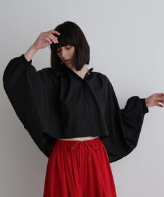 1er Arrondissement - 美品＊プルミエアロンディスモン シアーポンチョブラウス 36 黒 洗える 春夏 美品＊プルミエアロンディスモン シアーポンチョブラウス 36 黒