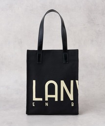 【今大人気☆】LANVIN キャンパストートバッグ ロゴ ロゴポリエステルキャンバストートバッグ | LANVIN en Bleu
