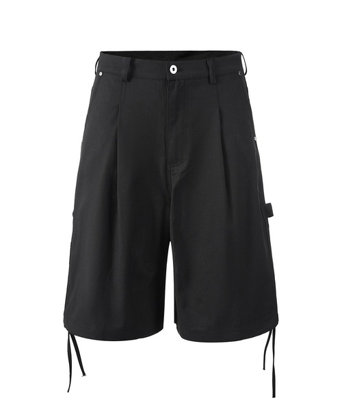 Theater code(シアターコード)の「Half cargo pants with studded design/スタッズデザイン ハーフカーゴパンツ(カーゴパンツ・メンズ・ブラック・M/L)」の1枚目の写真