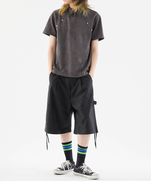 Theater code(シアターコード)の「Half cargo pants with studded design/スタッズデザイン ハーフカーゴパンツ(カーゴパンツ・メンズ・ブラック・M/L)」の13枚目の写真