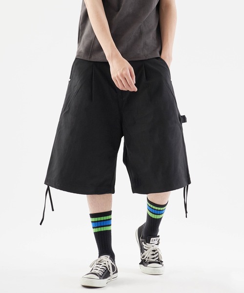 Theater code(シアターコード)の「Half cargo pants with studded design/スタッズデザイン ハーフカーゴパンツ(カーゴパンツ・メンズ・ブラック・M/L)」の17枚目の写真