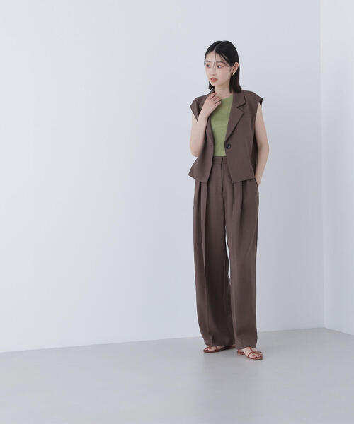 ◇【Oggi8月号掲載】＜古畑星夏さんコラボ＞クロップドジレ