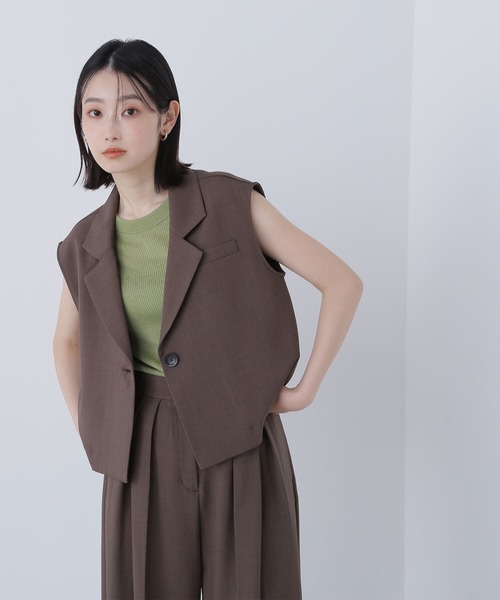 ◇【Oggi8月号掲載】＜古畑星夏さんコラボ＞クロップドジレ