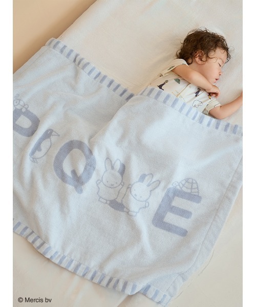 Dick Bruna】【BABY】ワンポイントロゴジャガードタオルケット（ベビー