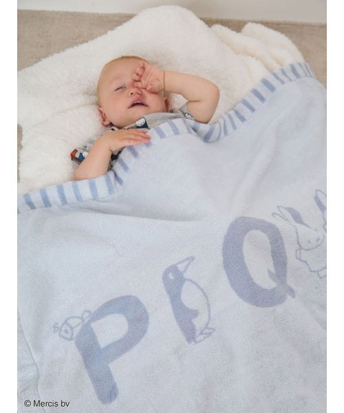 Dick Bruna】【BABY】ワンポイントロゴジャガードタオルケット（ベビー