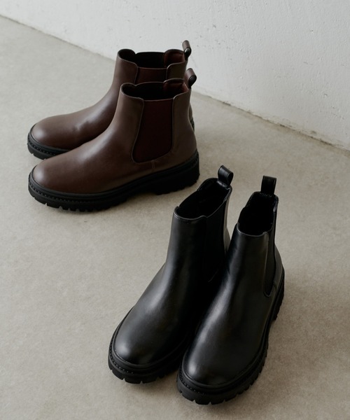 Lui's（ルイス）の「クラシックサイドゴアブーツ（ブーツ・レディース・ブラック/ブラウン・24.5/23.5）」の4枚目の写真