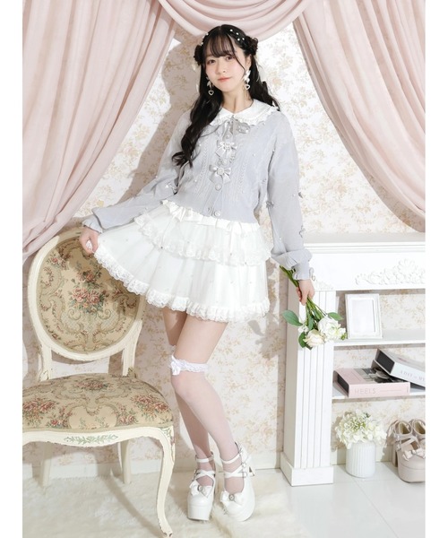 メニーリボンキラキラケーブルカーディガン（カーディガン/ボレロ