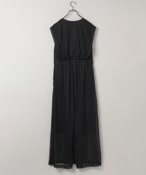 JEANASIS（ジーナシス）の「レースオールインワン/571365（つなぎ/オールインワン・レディース・オフホワイト/ベージュ/ブラック・FREE）」の4枚目の写真