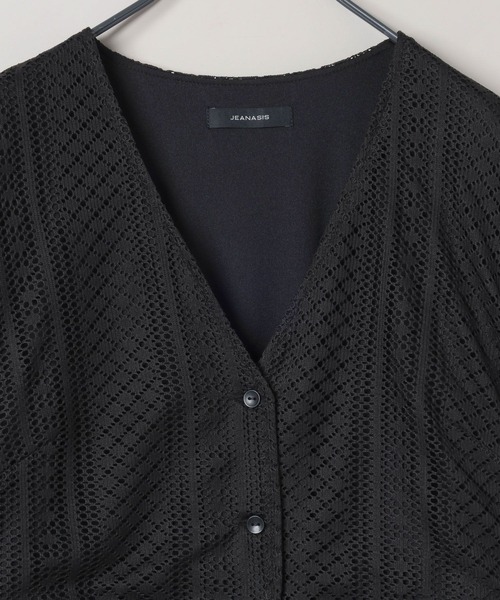 JEANASIS（ジーナシス）の「レースオールインワン/571365（つなぎ/オールインワン・レディース・オフホワイト/ベージュ/ブラック・FREE）」の5枚目の写真