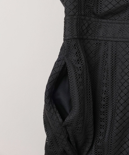 JEANASIS（ジーナシス）の「レースオールインワン/571365（つなぎ/オールインワン・レディース・オフホワイト/ベージュ/ブラック・FREE）」の7枚目の写真