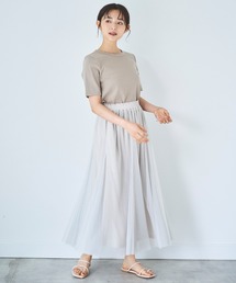 mil（ミル）の「ラメチュール フレアスカート（スカート）」