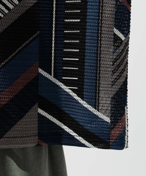 niko and...（ニコアンド）の「幾何学柄透かしシャツ（シャツ/ブラウス・メンズ・ブラウン/グリーン/ブルー・MEDIUM/LARGE）」の13枚目の写真