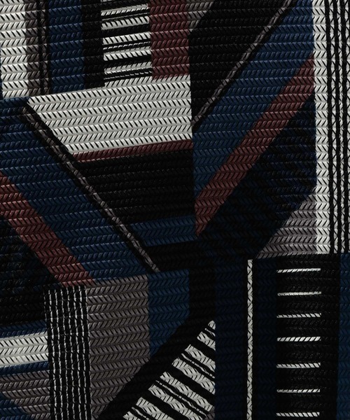 niko and...（ニコアンド）の「幾何学柄透かしシャツ（シャツ/ブラウス・メンズ・ブラウン/グリーン/ブルー・MEDIUM/LARGE）」の9枚目の写真