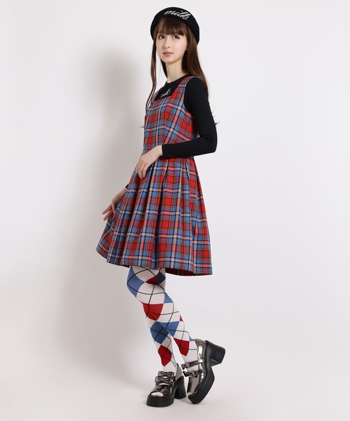 MILK TEAM CHECK ジャンパースカート TEAM CHECK ジャンパースカート（ジャンパースカート）｜MILK（ミルク