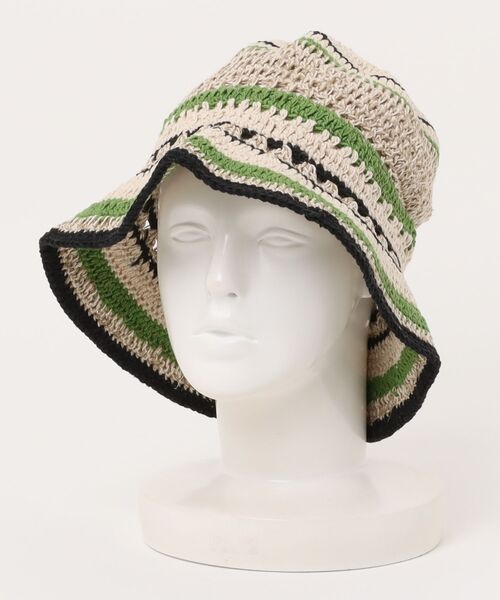 チャイハネ（チャイハネ）の「【チャイハネ】ババリ手編みヘンプコットンハット（ハット・レディース・ホワイト・FREE）」の2枚目の写真