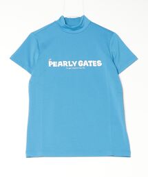 PGロゴデニム柄Peストレッチ半袖ハイネックカットソー | PEARLY