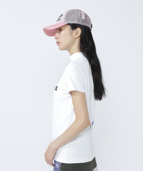 新品未使用　ベア疑似メッシュ半袖モックネックカットソー ベア疑似メッシュ半袖モックネックカットソー | PEARLY GATES