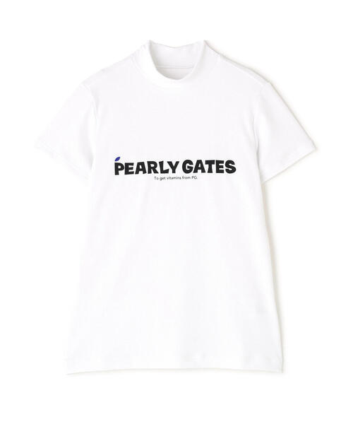 PEARLY GATES（パーリーゲイツ）の「【PEARLY GATES】ベア疑似メッシュ半袖モックネックカットソー（Tシャツ/カットソー・レディース・ホワイト/ネイビー/ブルー・MEDIUM/LARGE/SMALL）」の12枚目の写真