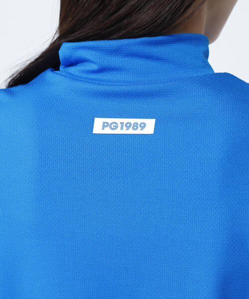 PEARLY GATES（パーリーゲイツ）の「【PEARLY GATES】ベア疑似メッシュ半袖モックネックカットソー（Tシャツ/カットソー・レディース・ホワイト/ネイビー/ブルー・MEDIUM/LARGE/SMALL）」の21枚目の写真