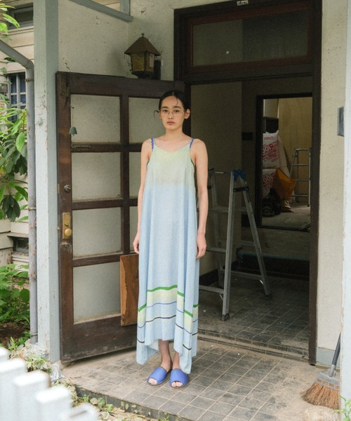 PAMM（パム）の「汽水域のキャミソールワンピース（ワンピース・レディース・パープル/ライトブルー・フリー）」の4枚目の写真