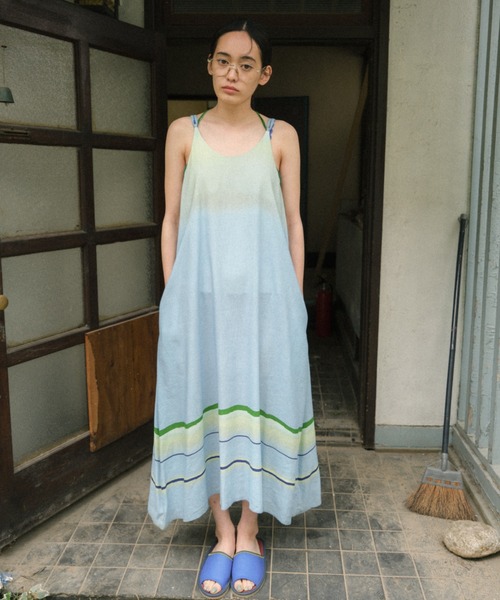 PAMM（パム）の「汽水域のキャミソールワンピース（ワンピース・レディース・パープル/ライトブルー・フリー）」の9枚目の写真