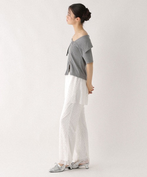 Heather（ヘザー）の「レイヤードレースパンツ2P　581476（その他パンツ・レディース・ホワイト/ブラック・FREE）」の7枚目の写真