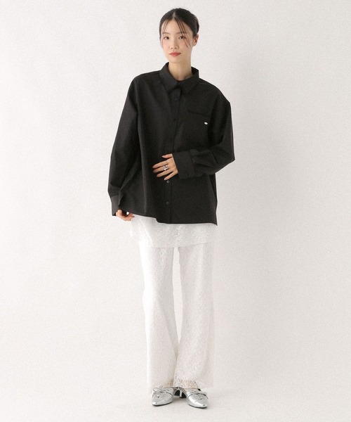 Heather（ヘザー）の「レイヤードレースパンツ2P　581476（その他パンツ・レディース・ホワイト/ブラック・FREE）」の6枚目の写真