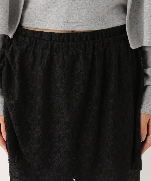 Heather（ヘザー）の「レイヤードレースパンツ2P　581476（その他パンツ・レディース・ホワイト/ブラック・FREE）」の16枚目の写真