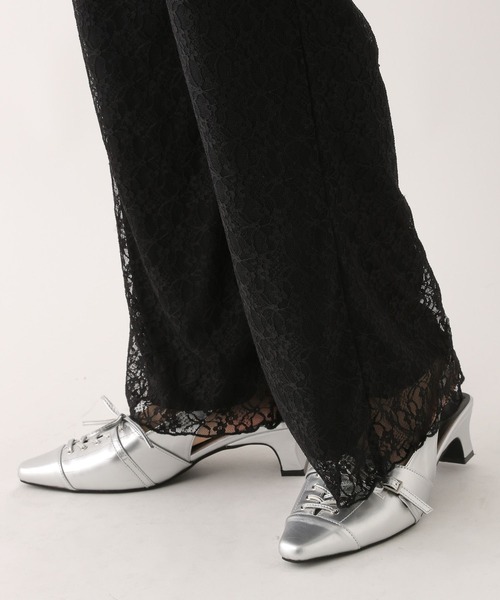 Heather（ヘザー）の「レイヤードレースパンツ2P　581476（その他パンツ・レディース・ホワイト/ブラック・FREE）」の13枚目の写真