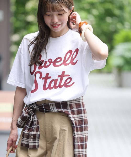 THE DAY ON THE BEACH(ザデイオンザビーチ)の「《追加》【THE DAY ON THE BEACH】カットオフTシャツ(Tシャツ/カットソー・レディース・ブラック×ブラック/ホワイト×ホワイト/ブラウン/ライトグレー・FREE)」の2枚目の写真