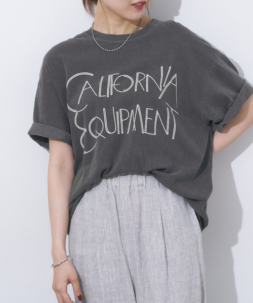 THE DAY ON THE BEACH(ザデイオンザビーチ)の「《追加》【THE DAY ON THE BEACH】カットオフTシャツ(Tシャツ/カットソー・レディース・ブラック×ブラック/ホワイト×ホワイト/ブラウン/ライトグレー・FREE)」の3枚目の写真