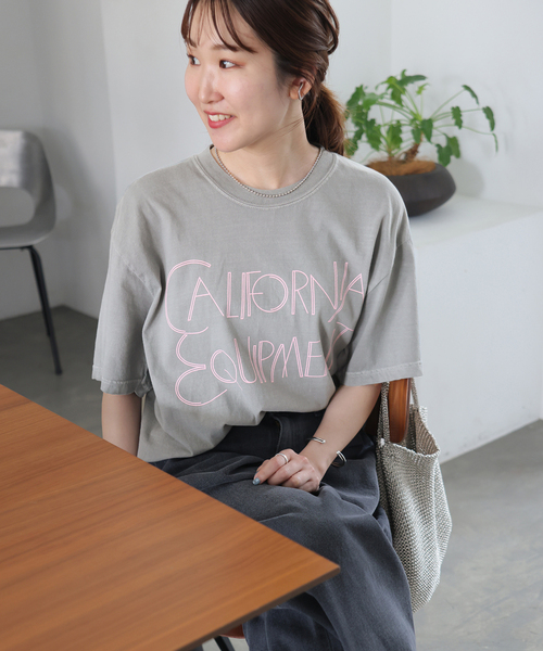 THE DAY ON THE BEACH(ザデイオンザビーチ)の「《追加》【THE DAY ON THE BEACH】カットオフTシャツ(Tシャツ/カットソー・レディース・ブラック×ブラック/ホワイト×ホワイト/ブラウン/ライトグレー・FREE)」の14枚目の写真