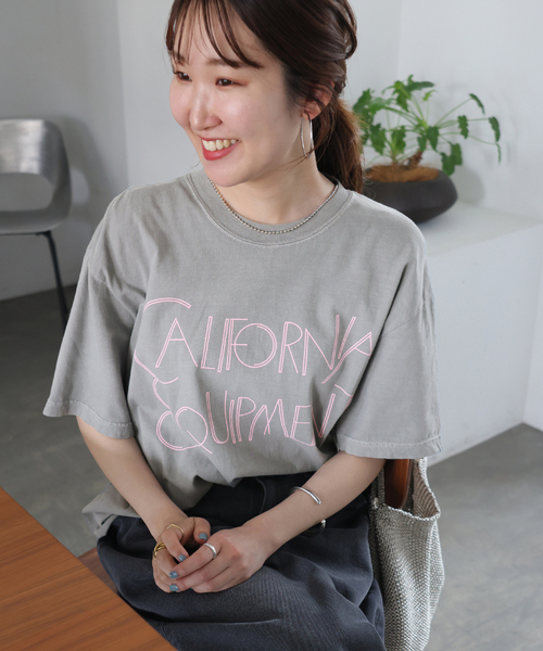 THE DAY ON THE BEACH(ザデイオンザビーチ)の「《追加》【THE DAY ON THE BEACH】カットオフTシャツ(Tシャツ/カットソー・レディース・ブラック×ブラック/ホワイト×ホワイト/ブラウン/ライトグレー・FREE)」の15枚目の写真
