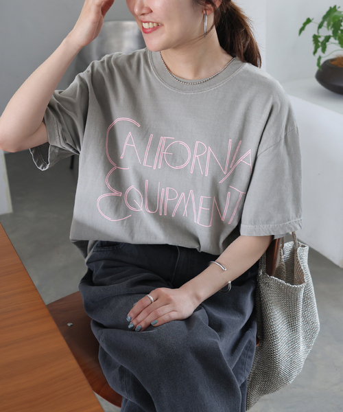 THE DAY ON THE BEACH(ザデイオンザビーチ)の「《追加》【THE DAY ON THE BEACH】カットオフTシャツ(Tシャツ/カットソー・レディース・ブラック×ブラック/ホワイト×ホワイト/ブラウン/ライトグレー・FREE)」の16枚目の写真