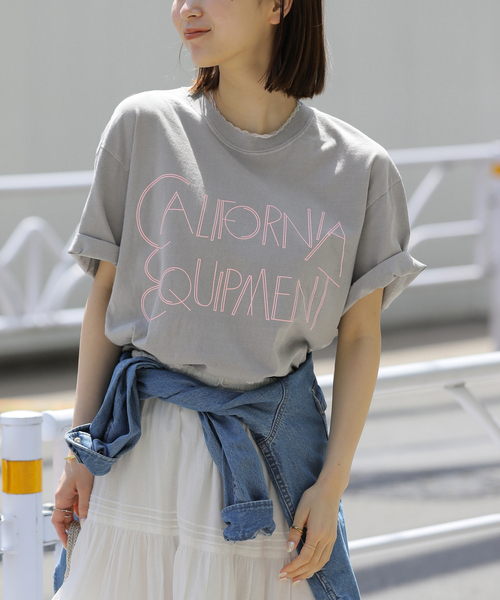 THE DAY ON THE BEACH(ザデイオンザビーチ)の「《追加》【THE DAY ON THE BEACH】カットオフTシャツ(Tシャツ/カットソー・レディース・ブラック×ブラック/ホワイト×ホワイト/ブラウン/ライトグレー・FREE)」の20枚目の写真