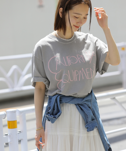 THE DAY ON THE BEACH(ザデイオンザビーチ)の「《追加》【THE DAY ON THE BEACH】カットオフTシャツ(Tシャツ/カットソー・レディース・ブラック×ブラック/ホワイト×ホワイト/ブラウン/ライトグレー・FREE)」の21枚目の写真