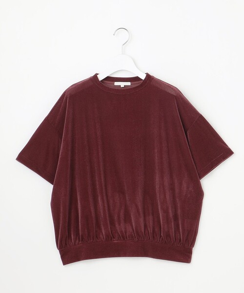 自由区（ジユウク）の「シアーベロア カットソー（Tシャツ/カットソー・レディース・ブラウン系/ワイン系/ネイビー系・44/46）」の7枚目の写真
