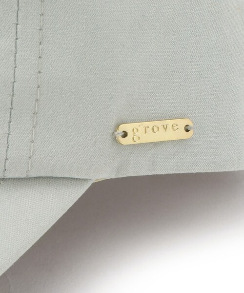 grove（グローブ）の「メタルプレートスウェード調キャップ（キャップ・レディース・ブラック/ブラウン系その他/グレー・00）」の9枚目の写真