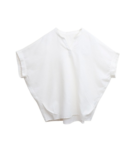 libelle more（リベル モア）の「【抗菌・UVカット・吸水速乾】「やわさらリネン」バンドカラーシャツ（シャツ/ブラウス・レディース・グリーン/ピンク/ブラック/オフホワイト/ブルー・M/L）」の20枚目の写真