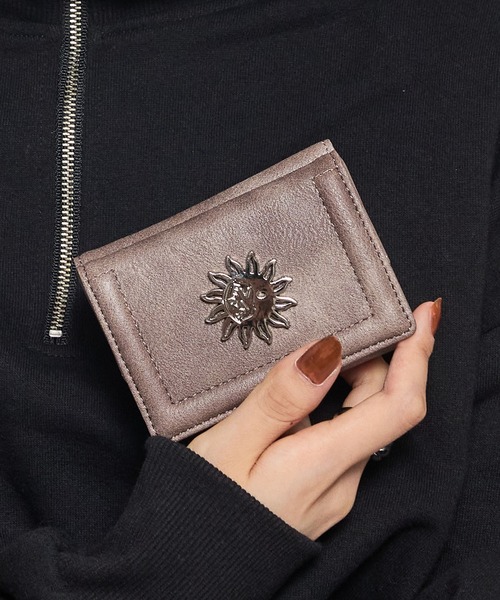 EVRIS ミニ財布　ウォレット EVRIS/エヴリス】SUNNY メタル アンティーク 三つ折りミニ財布（財布