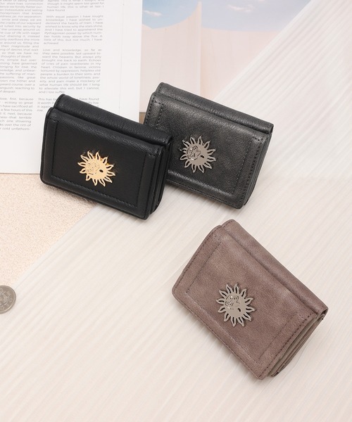 EVRIS ミニ財布　ウォレット EVRIS/エヴリス】SUNNY メタル アンティーク 三つ折りミニ財布（財布