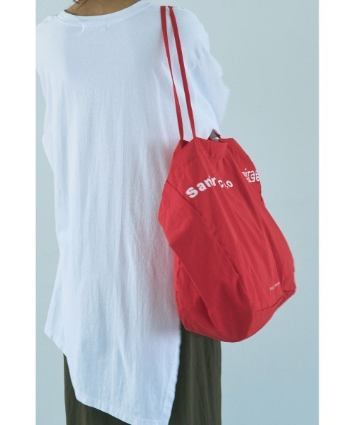 marjour（マージュール）の「BIG NYLON TOTE BAG（トートバッグ・レディース・レッド/ペールイエロー/ブルー・FREE）」の7枚目の写真