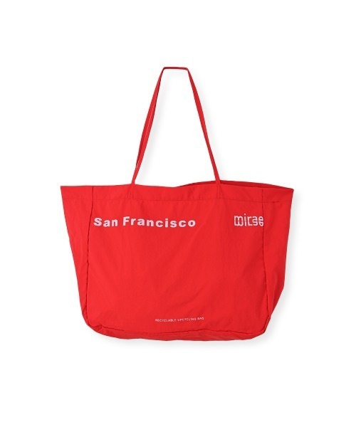 marjour（マージュール）の「BIG NYLON TOTE BAG（トートバッグ・レディース・レッド/ペールイエロー/ブルー・FREE）」の13枚目の写真