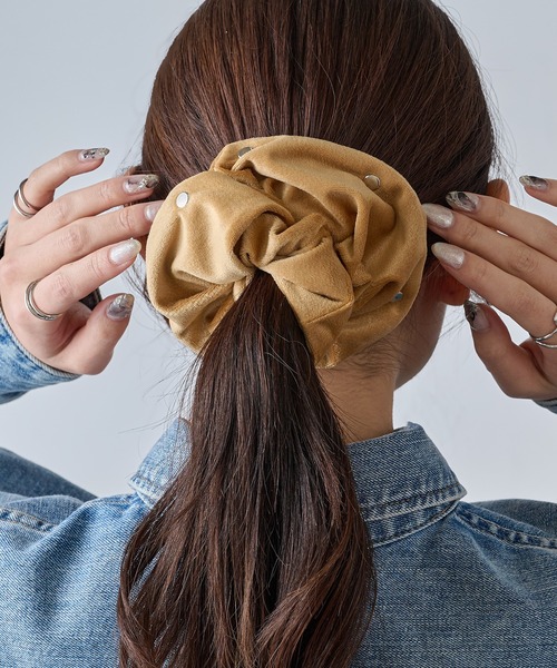 セール】【GOLDY】ベロアスタッズシュシュ 6250913（シュシュ）｜GOLDY