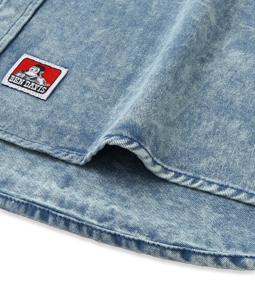 BEN DAVIS(ベンデイビス)の「【BENDAVIS別注】デニムライクシャツ(シャツ/ブラウス・メンズ・サックスブルー/グレー・L/LL/M)」の13枚目の写真