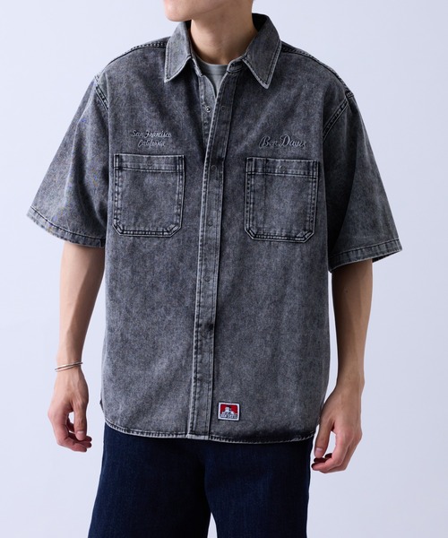 BEN DAVIS(ベンデイビス)の「【BENDAVIS別注】デニムライクシャツ(シャツ/ブラウス・メンズ・サックスブルー/グレー・L/LL/M)」の18枚目の写真
