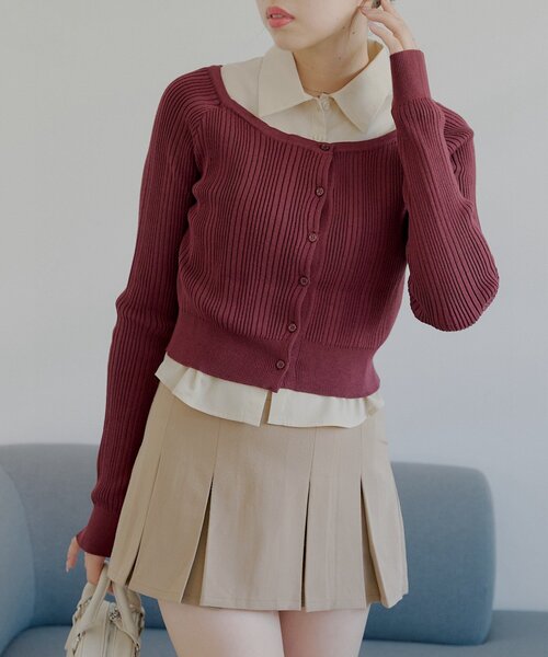 チャコット レイヤード2way ニット チャコット レイヤード2way ニット