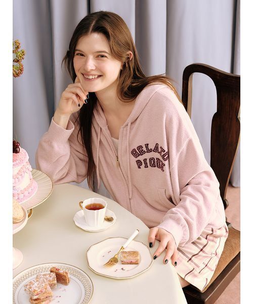 ジェラートピケ パーカー ルームウェア 新品 gelato pique（ジェラート