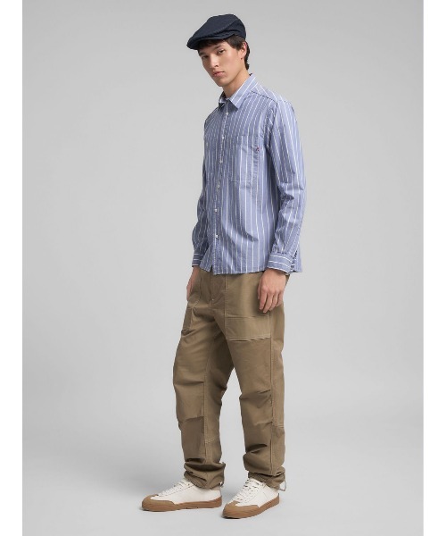 REPLAY（リプレイ）の「リラックスフィット ストライプコットンシャツ（シャツ/ブラウス・メンズ・ブルー・X-LARGE/LARGE/MEDIUM/SMALL）」の7枚目の写真
