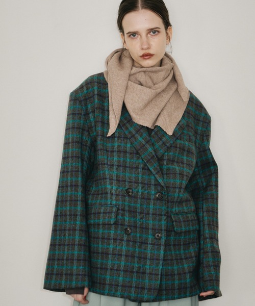 room153（ルームイチゴサン）の「テーラードオーバージャケットコート（テーラードジャケット・レディース・チャコールグレー/ベージュ/グリーン・FREE）」の18枚目の写真